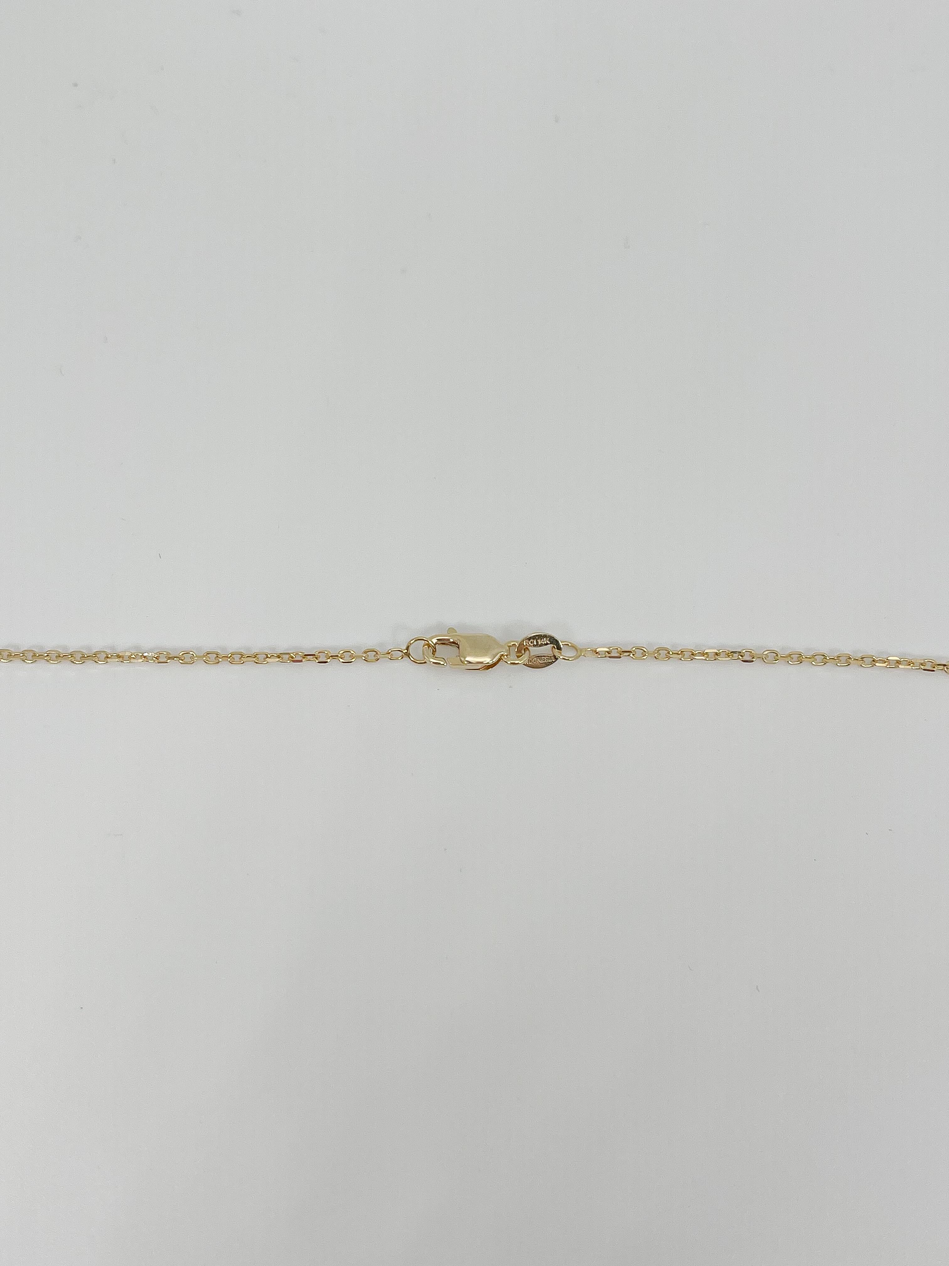 Palmier en or jaune 14K avec émeraudes et diamants .35 CTW Pour femmes en vente