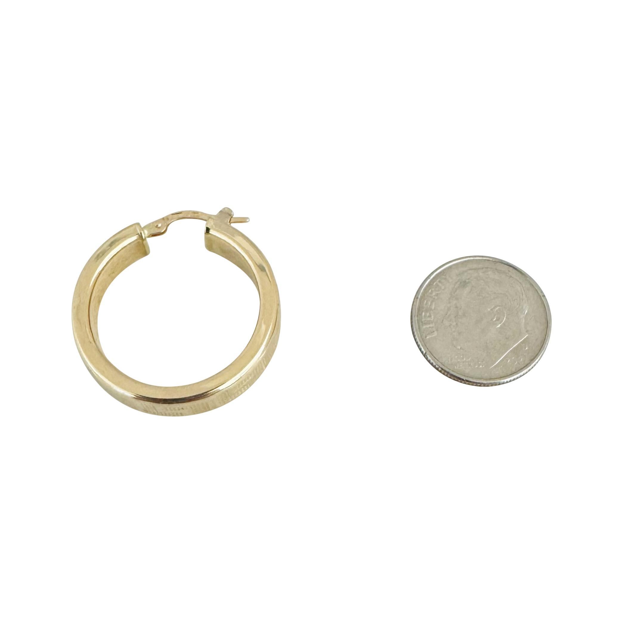 14k Gelbgold 3,5g griechische Schlüsseldesign Creolen Italien 1