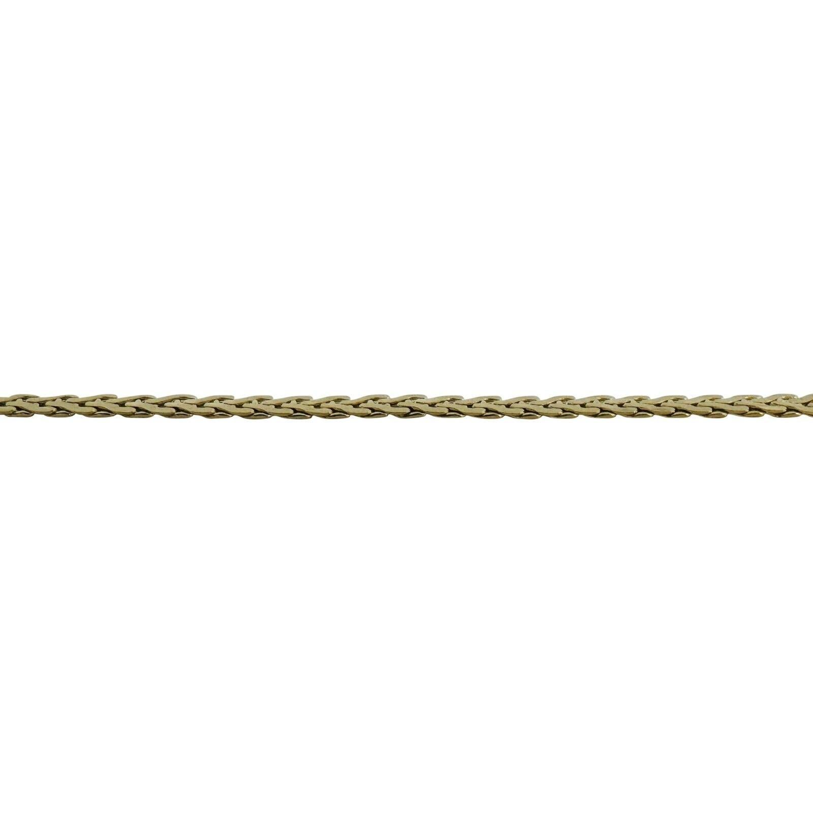 14k Yellow Gold 3.7g Ladies Thin 2.5mm Braided Fancy Link Bracelet Italy 7.25