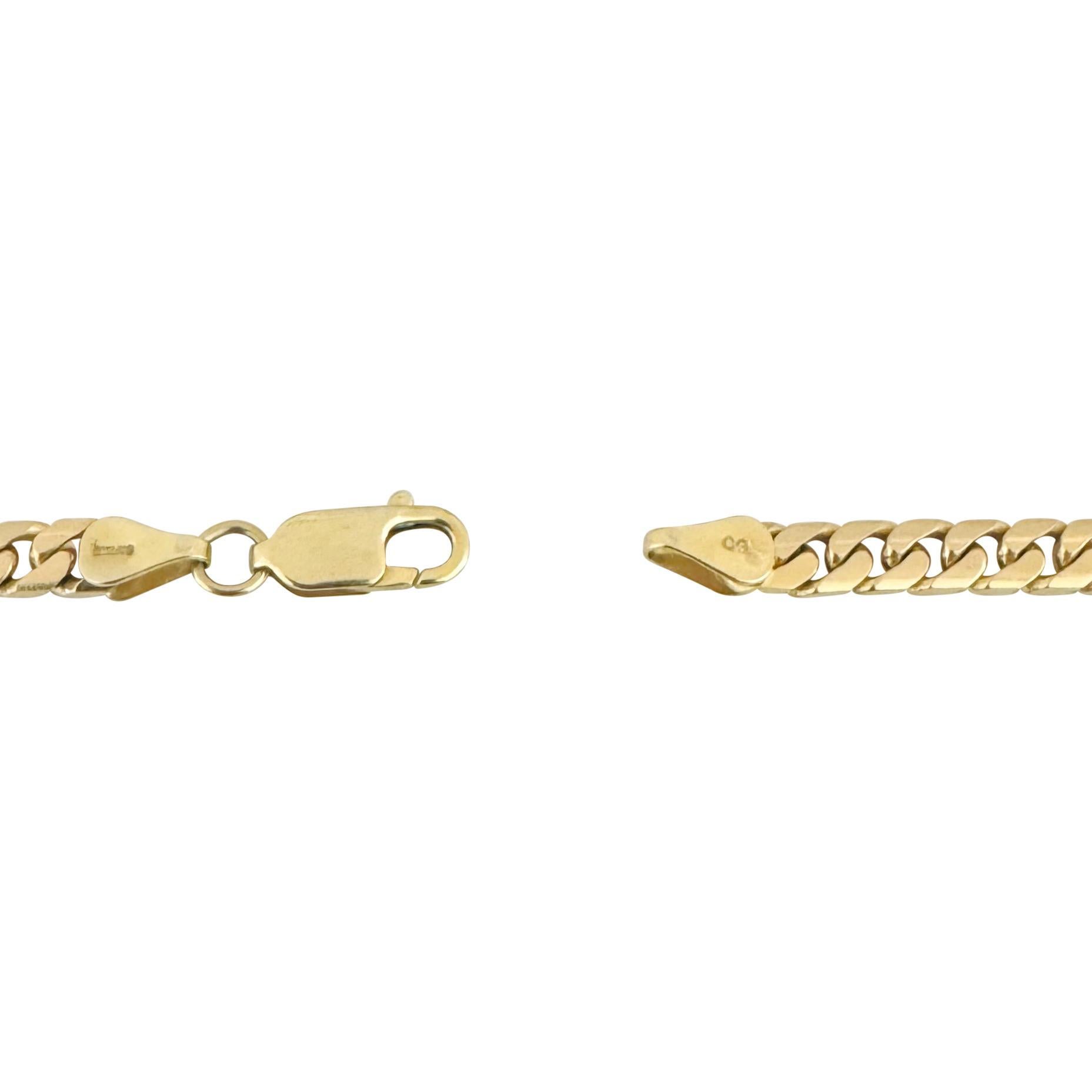 Collar de cadena de eslabones cubanos de 5 mm, de oro amarillo macizo de 14k y 38,7 g 22 pulgadas 2