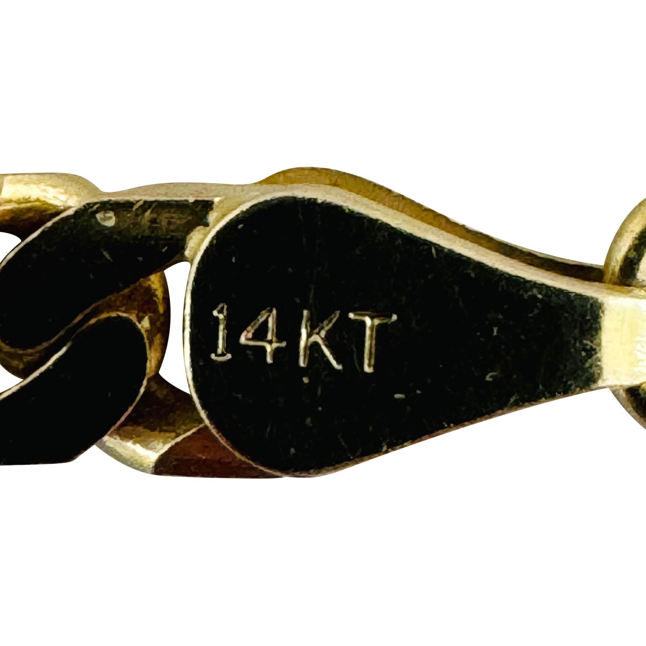 Collar de cadena de eslabones cubanos de 5 mm, de oro amarillo macizo de 14k y 38,7 g 22 pulgadas 3
