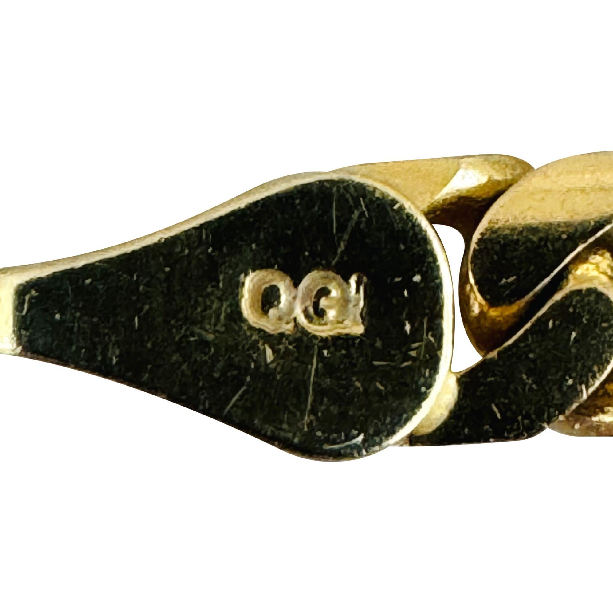 Collar de cadena de eslabones cubanos de 5 mm, de oro amarillo macizo de 14k y 38,7 g 22 pulgadas 4