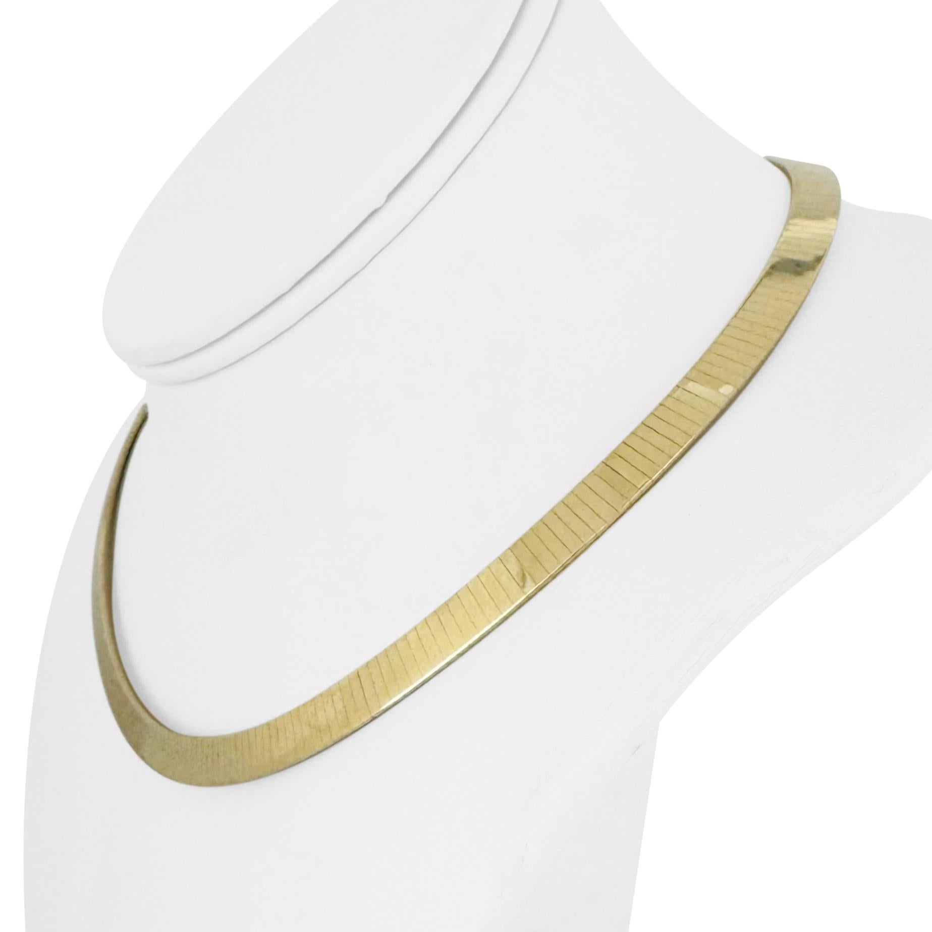Zustand:  Ausgezeichneter Condit, Professionell gereinigt und poliert
Metall: 14k Gold (markiert und professionell getestet)
Gewicht: 39,3 g
Länge: 16 Zoll
Breite: 6 mm
Verschluss: Box Tab Insert mit Sicherheitsverriegelung
Markierungen: 