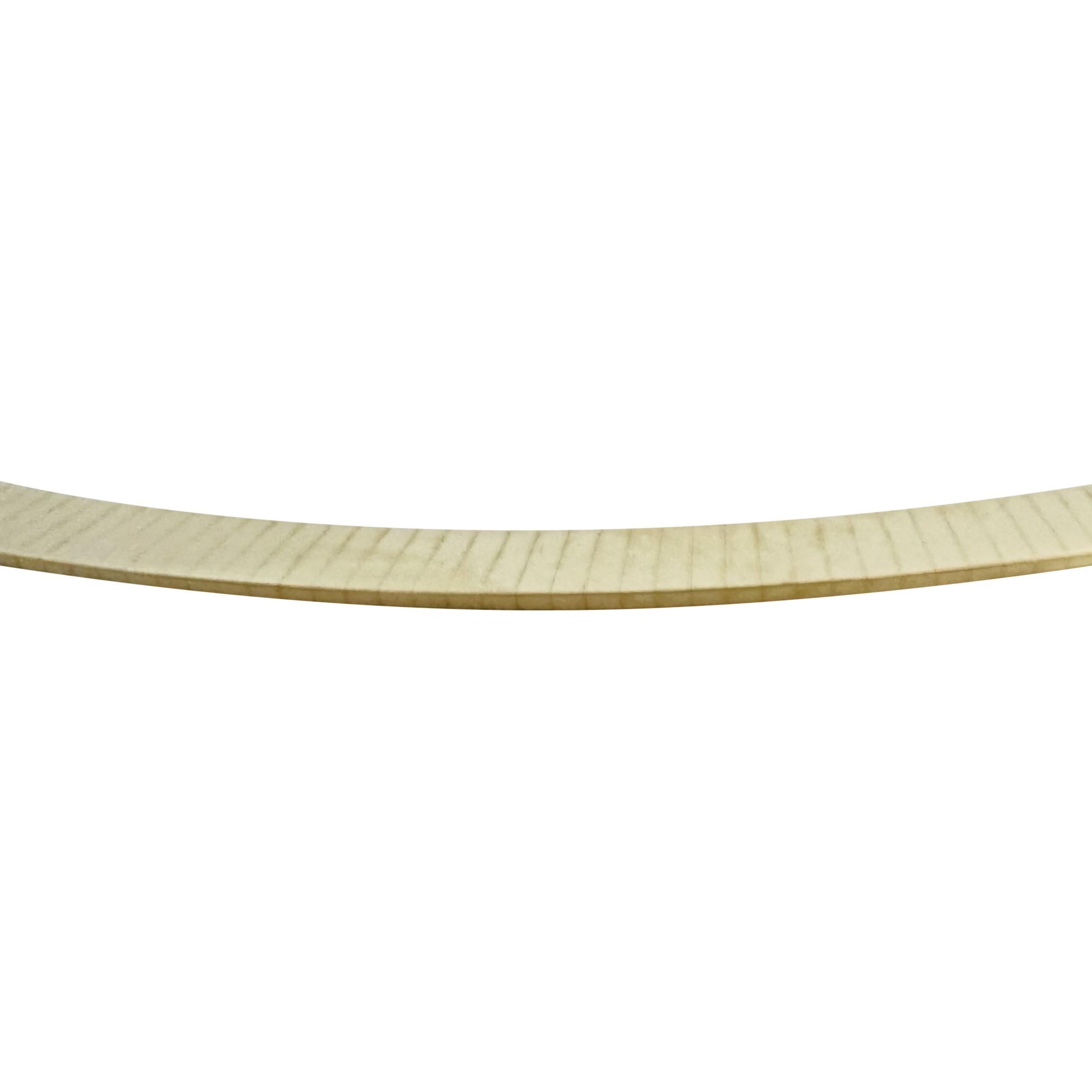 14k Gelbgold 39,3g massive schwere 6mm flache Omega-Gliederhalskette Italien 16