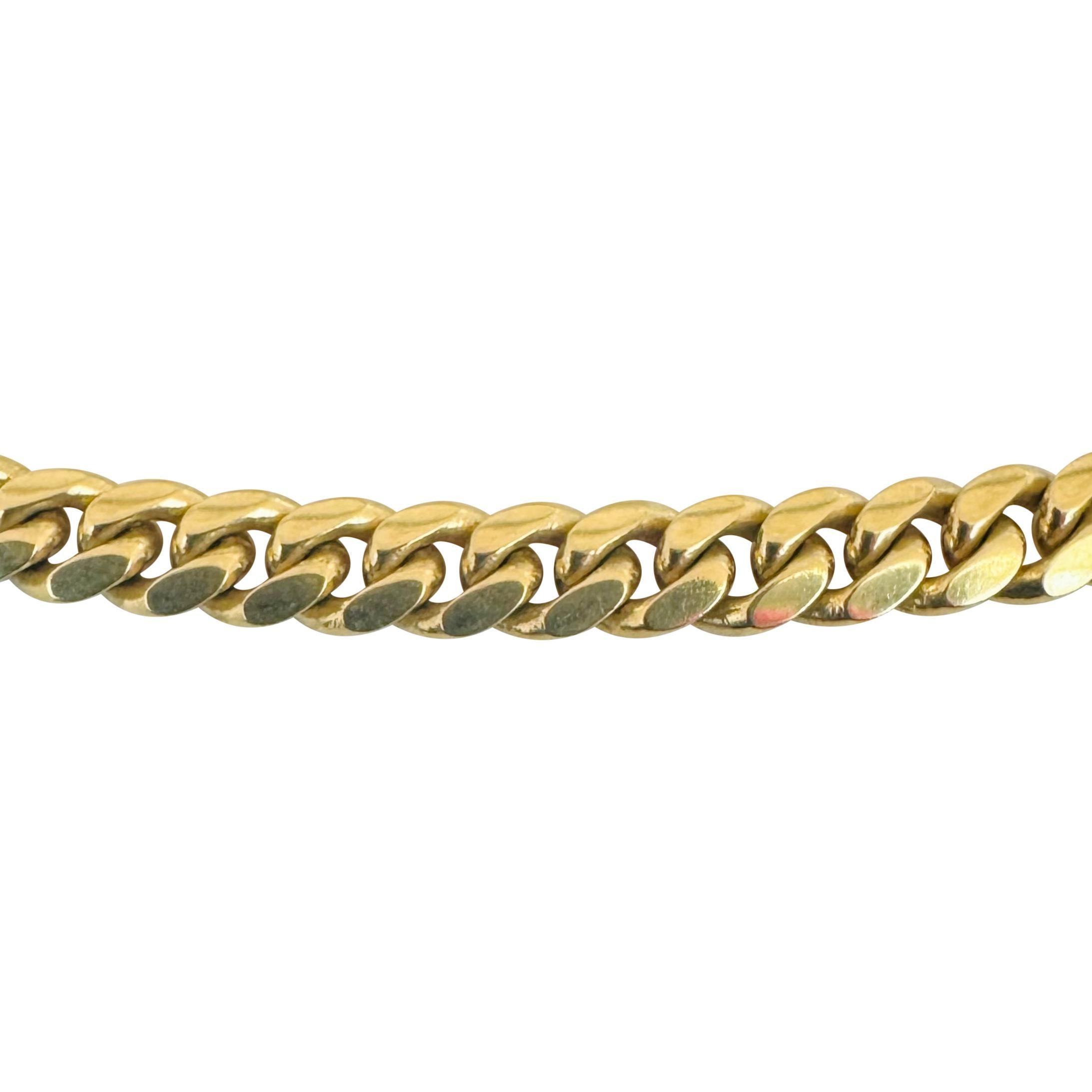 Women's 14k Yellow Gold 39.7g Solid Polished 5mm Cuban Link Chain Necklace 20