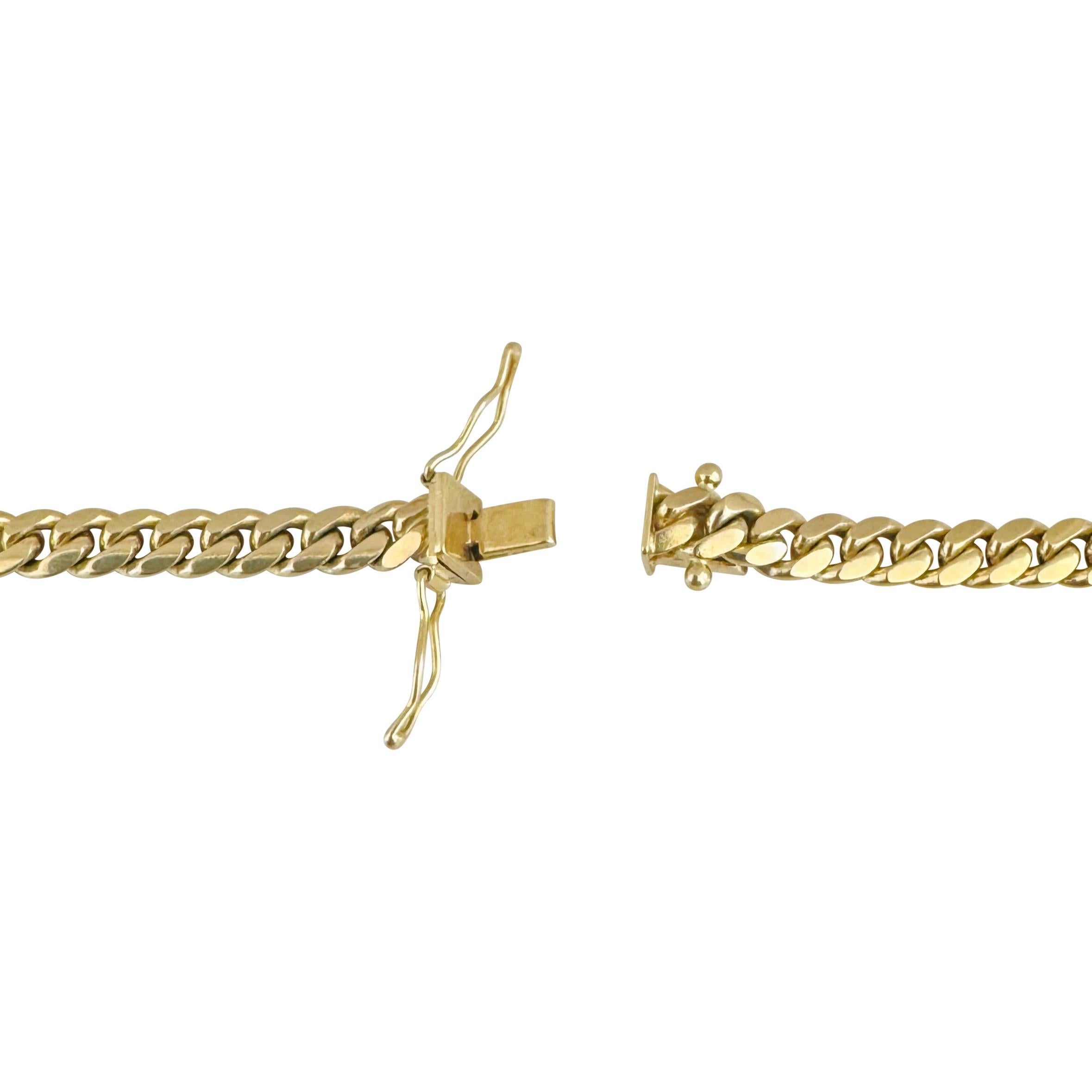 14k Yellow Gold 39.7g Solid Polished 5mm Cuban Link Chain Necklace 20