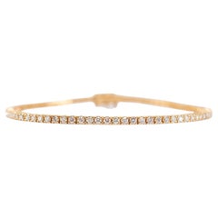 Bracciale tennis in oro giallo 14K a 4 punte e 1,57 carati di diamanti