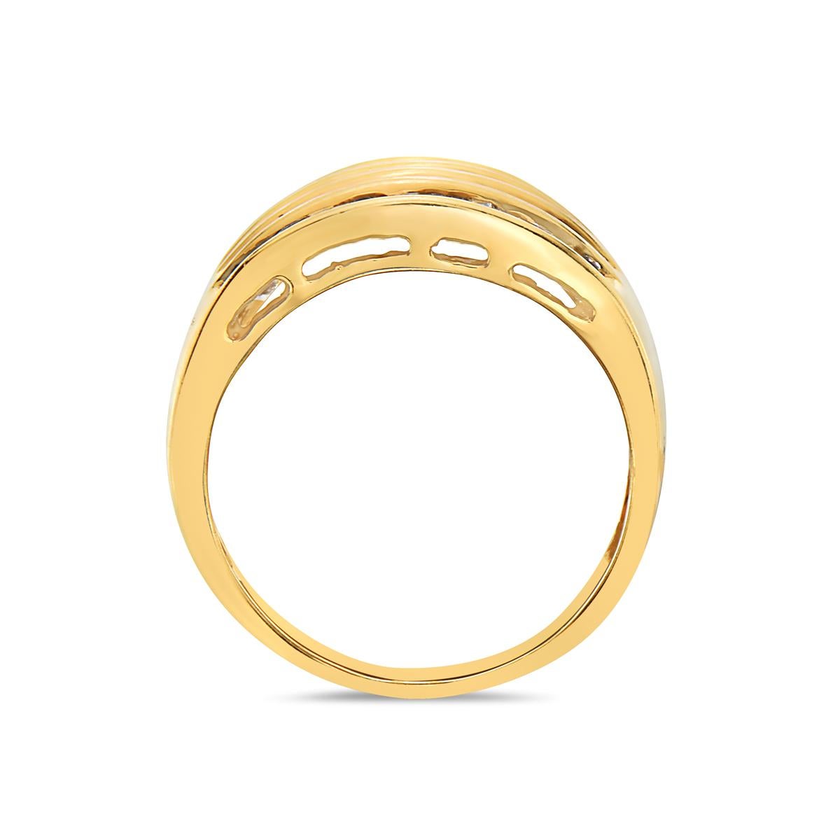 This ring features 2.00 carats of baguettes set in 14K yellow gold. 6.4 grams total weight. Size 7 1/4. 

Viewings available in our NYC showroom by appointment.