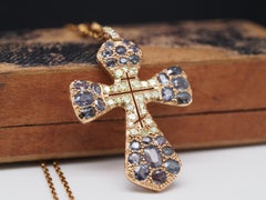 14k Yellow Gold 4.00cttw. Old Mine Brilliant Alexandrite Necklace