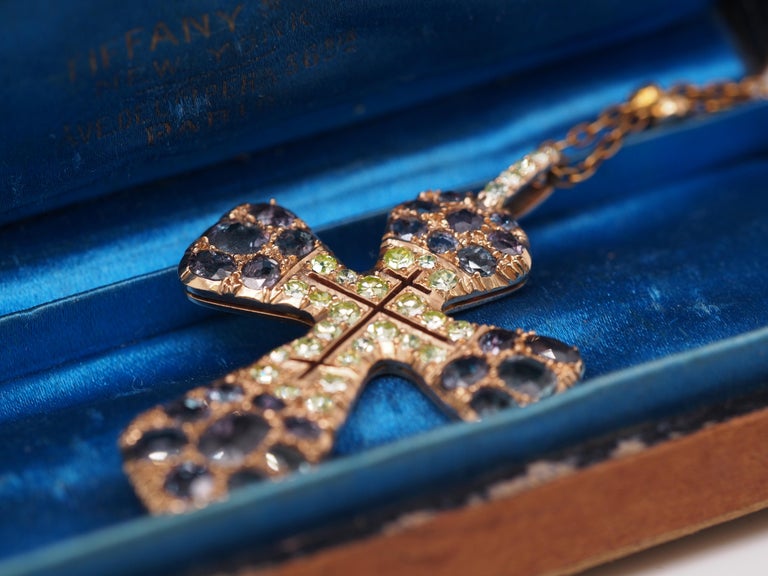 Alexandrite cross necklace best sale