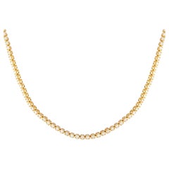 14K Yellow Gold 4.0ct Diamond Necklace