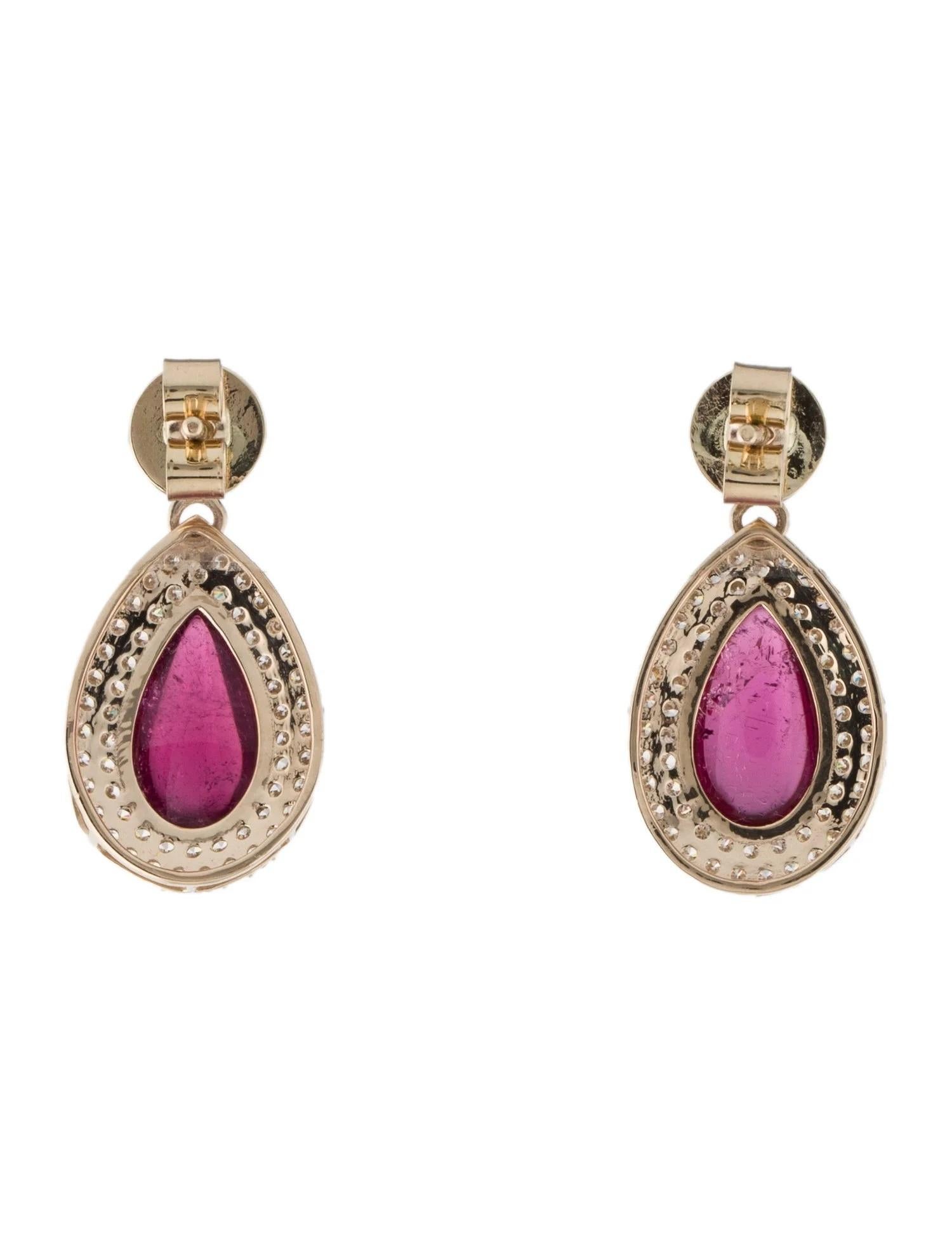 Artiste Or jaune 14 carats, tourmaline rose 4,23 carats, saphir 0,24 carat et diamant 0,83 carat en vente