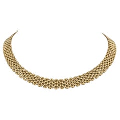 14k Yellow Gold 45.7g Heavy Polished 10mm Panther Link Necklace Italy 16"