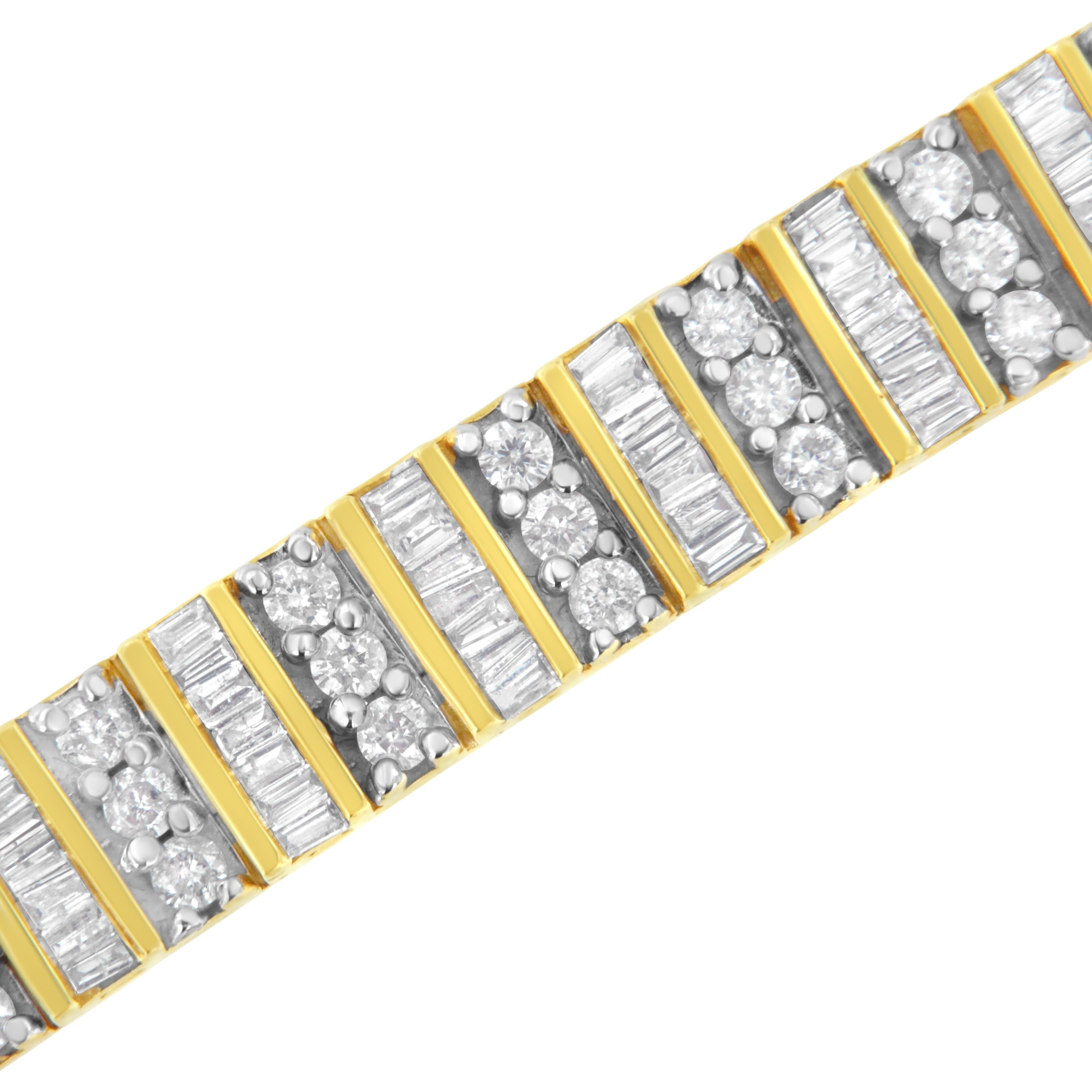 baguette cut tennis bracelet
