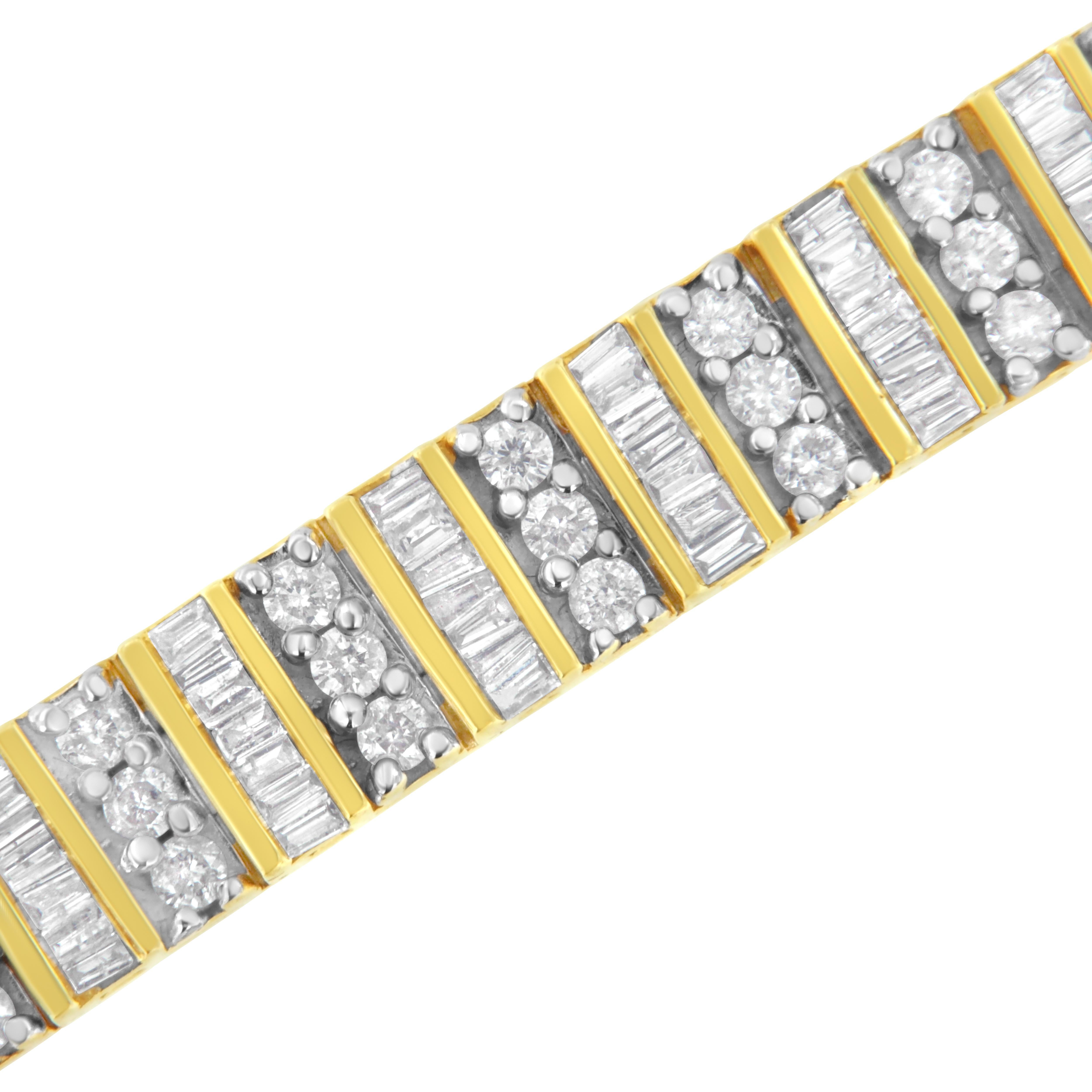 baguette cut tennis bracelet