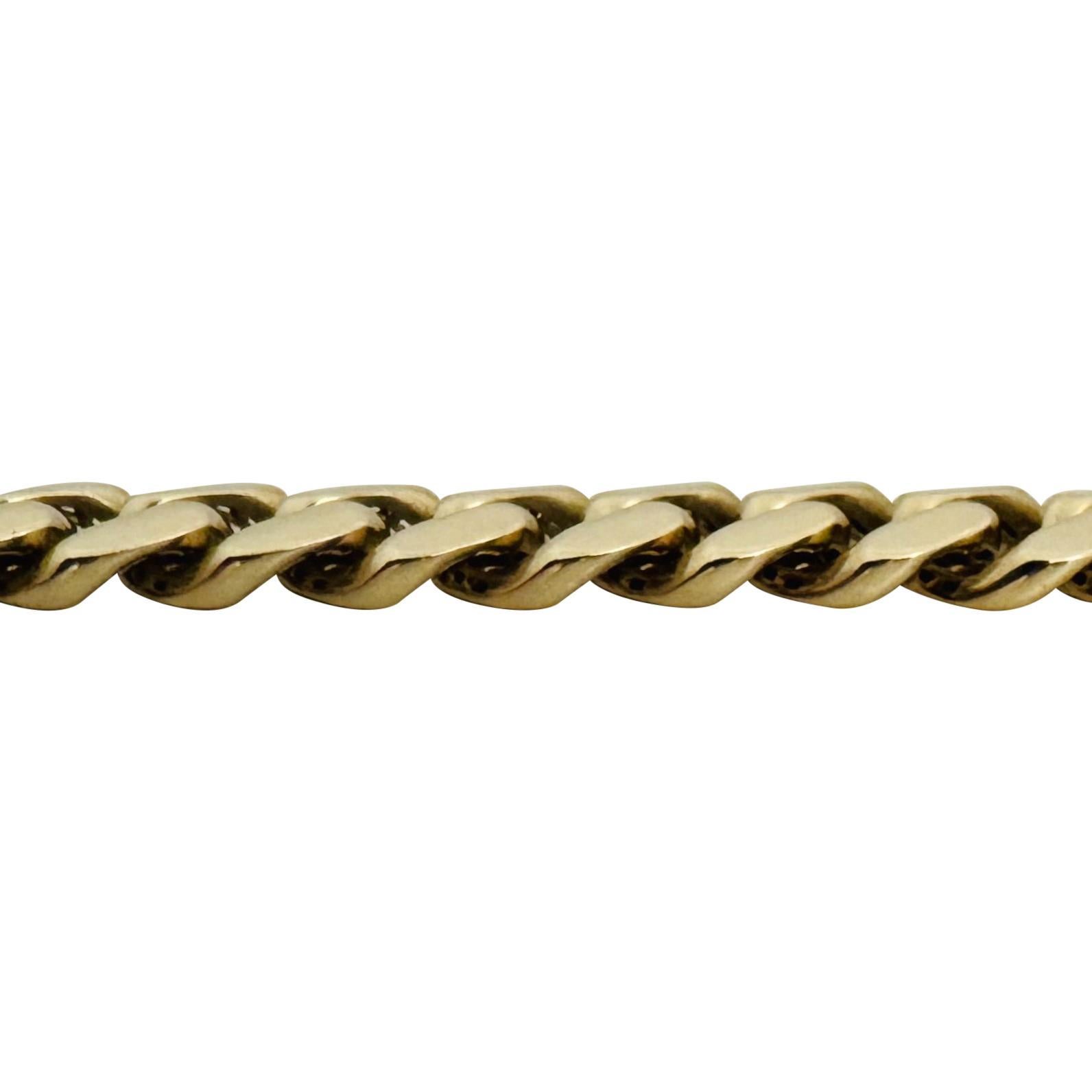 14k Gelbgold 50.7g dicke halb massive 9mm kubanische Gliederkette Halskette 22