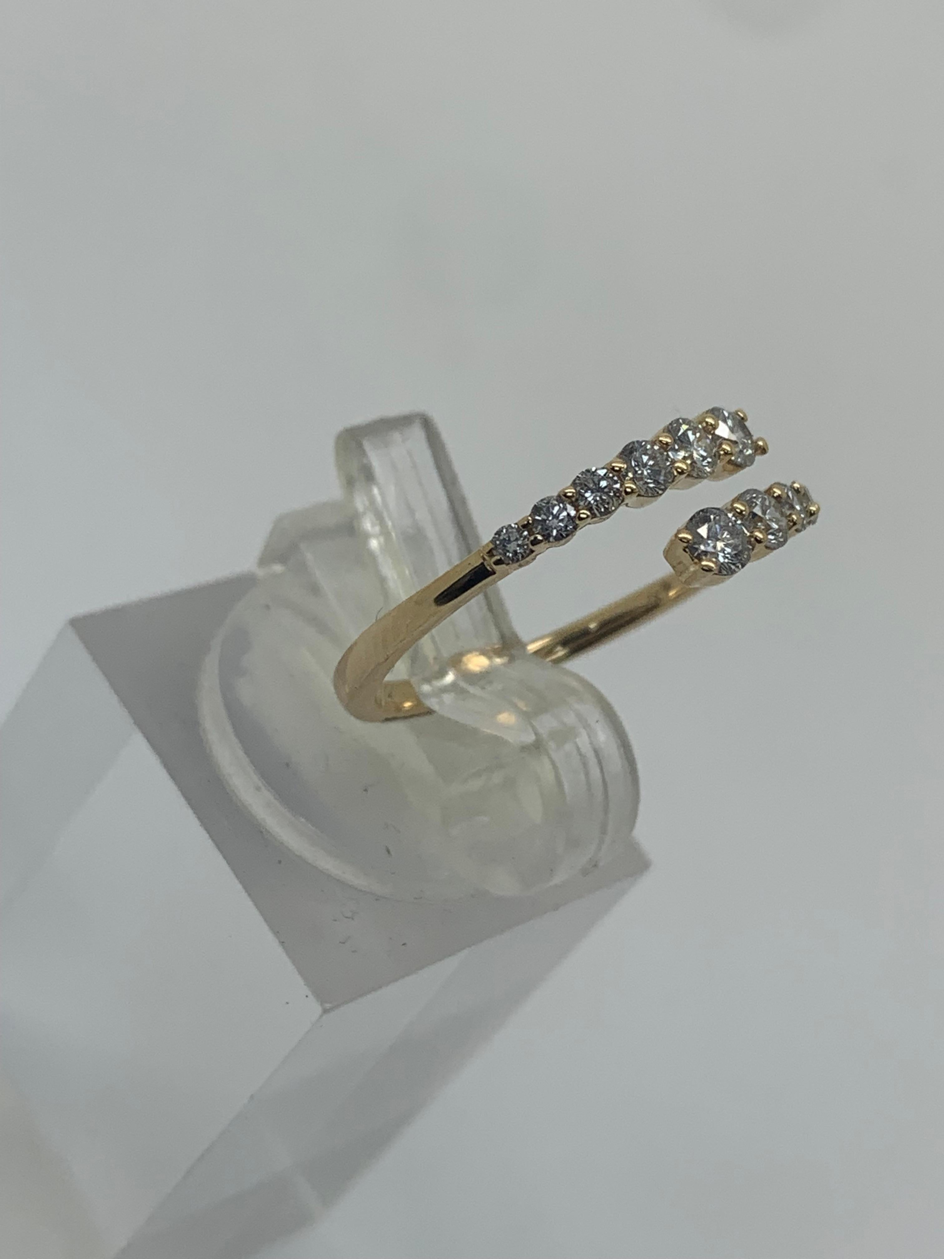 Art Deco 14K Yellow Gold .50cttw Diamond Cocktail Ring