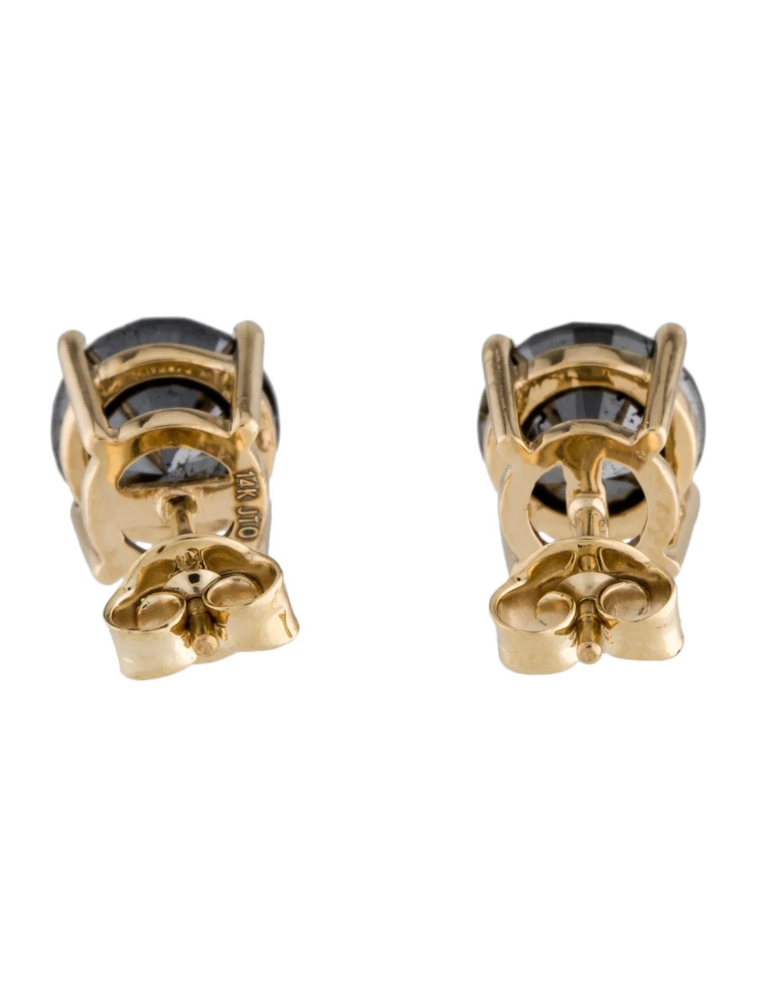 black diamond earings
