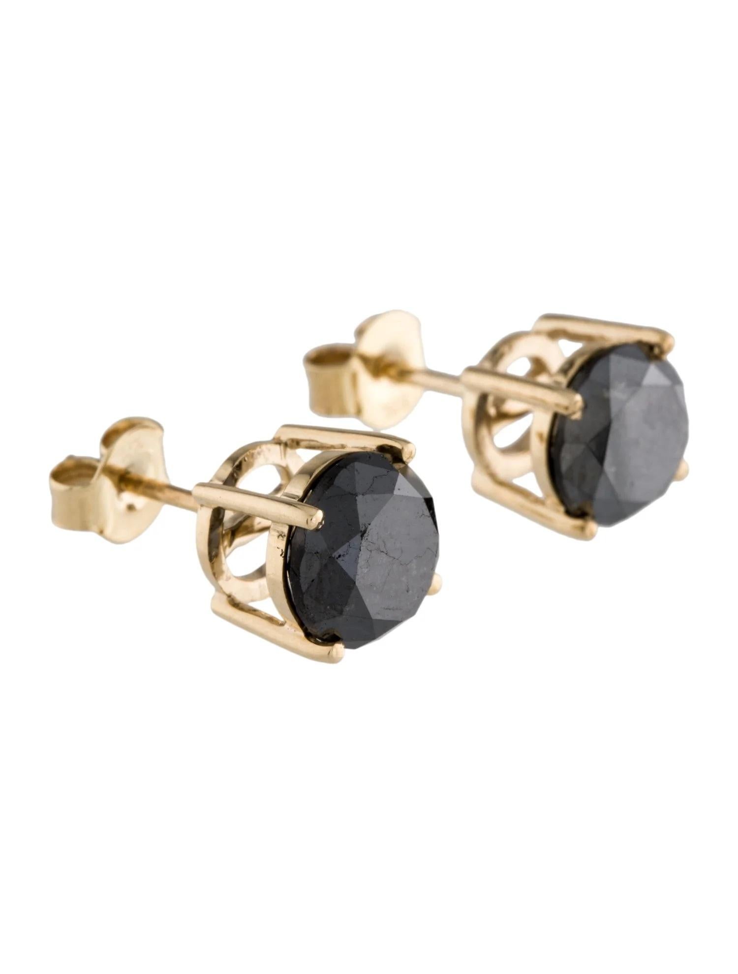 black diamond earrings