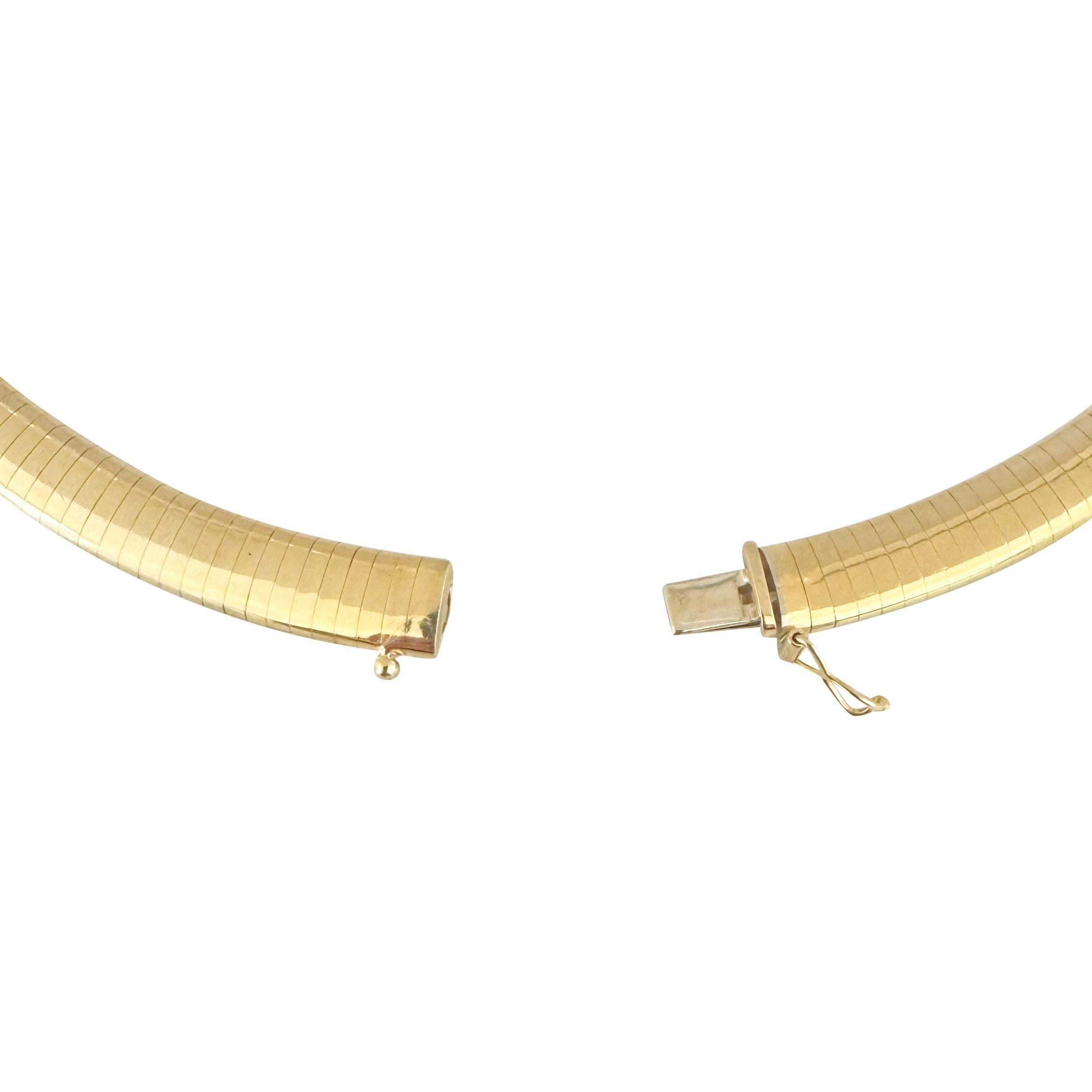 Collar de Eslabones Omega de Oro Amarillo de 14k 51g Sólido Pesado de 8mm Italia de 16 3