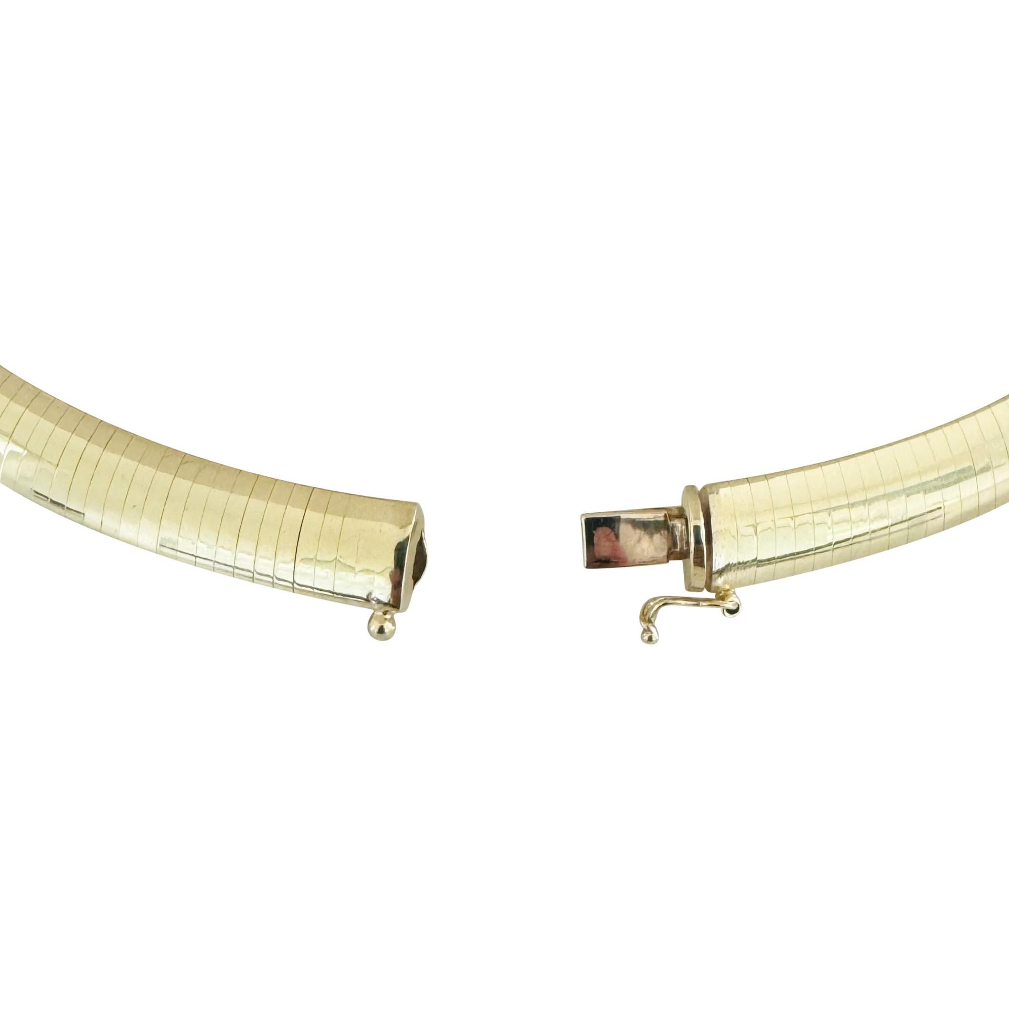 14k Gelbgold 52.2g massive schwere 6mm Omega-Gliederhalskette Italien 16