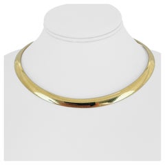 14k Gelbgold 52.2g massive schwere 6mm Omega-Gliederhalskette Italien 16"