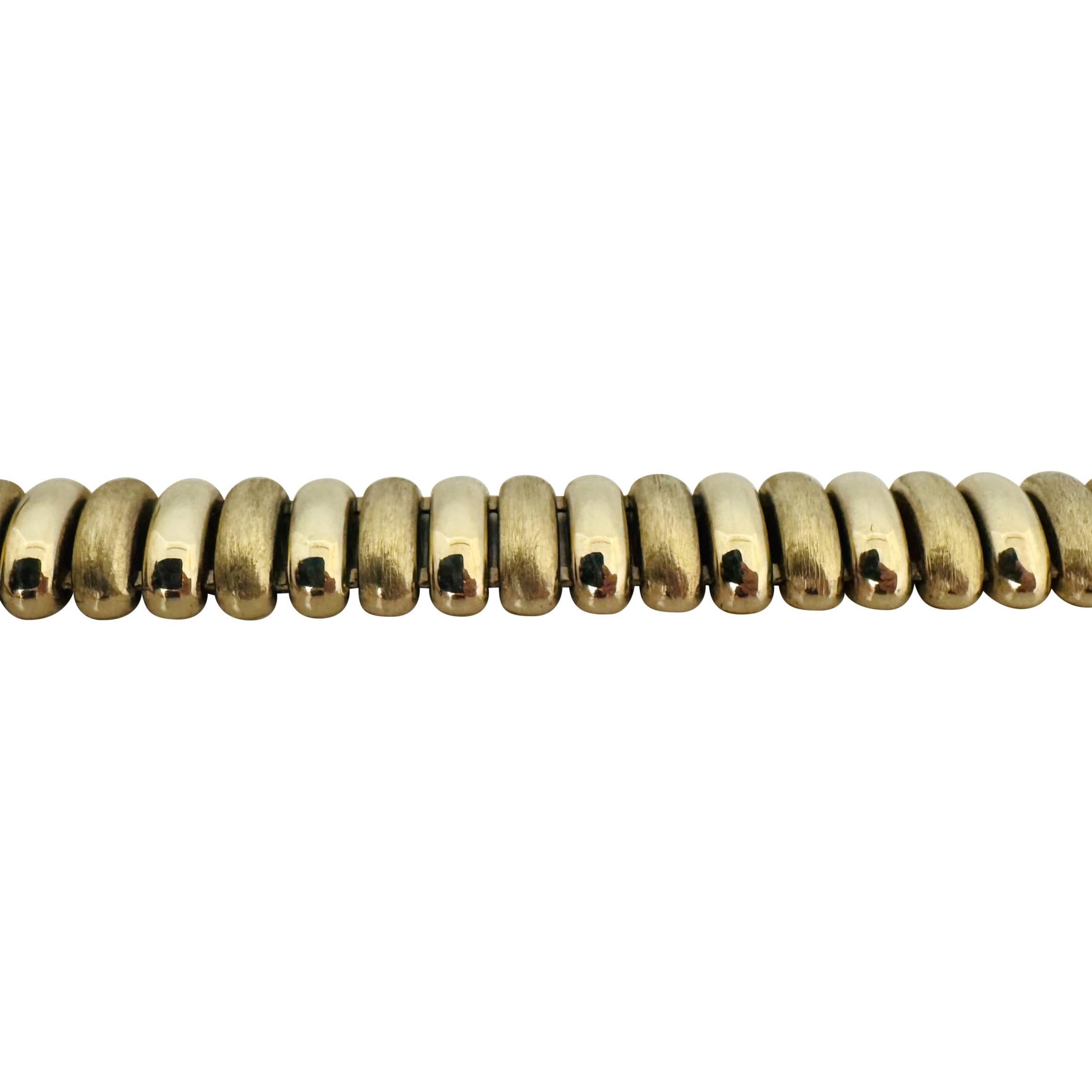 De las mujeres Oro amarillo de 14k 54,6 g Collar de eslabones de fantasía de 10 mm para señoras Italia 16