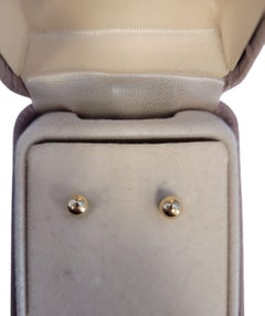 14k Yellow Gold 5mm Ball Stud Earrings #23215