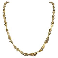 Oro giallo 14k 62,8g Vintage Ladies 6mm Long Fancy Link Necklace 30"