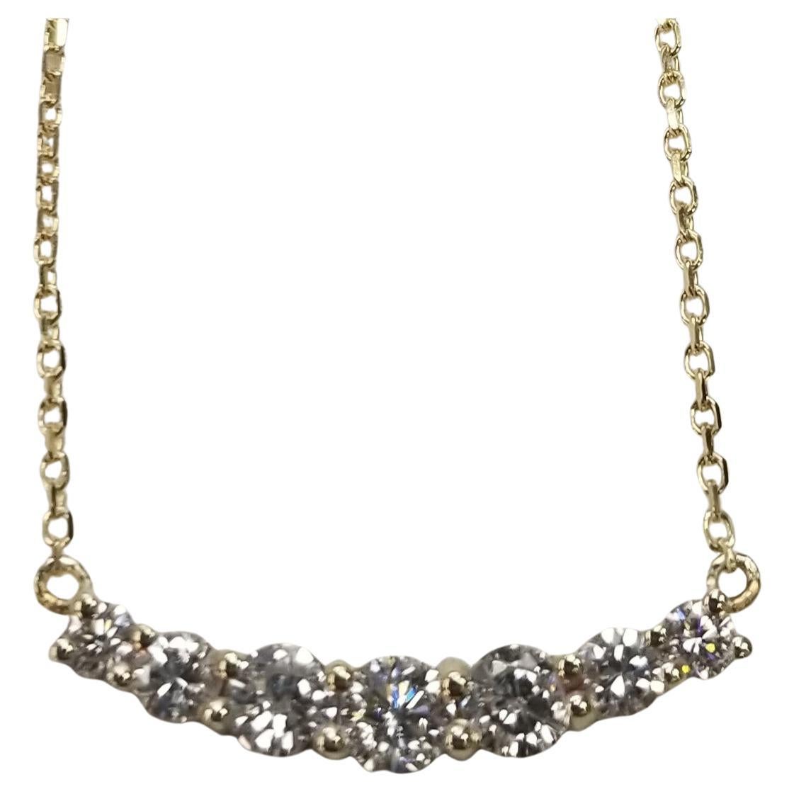 14K Yellow Gold .75CT Diamond Necklace