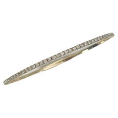 14K Yellow Gold .85 CTW Diamond Flex Bangle