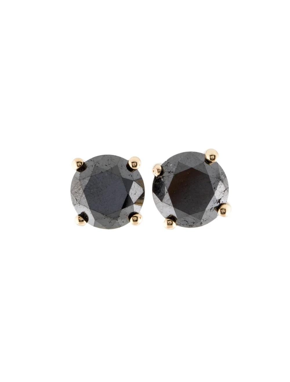 14K Yellow Gold 8.90ctw Diamond Stud Earrings - Classic Brilliance, Timeless  In New Condition For Sale In Holtsville, NY