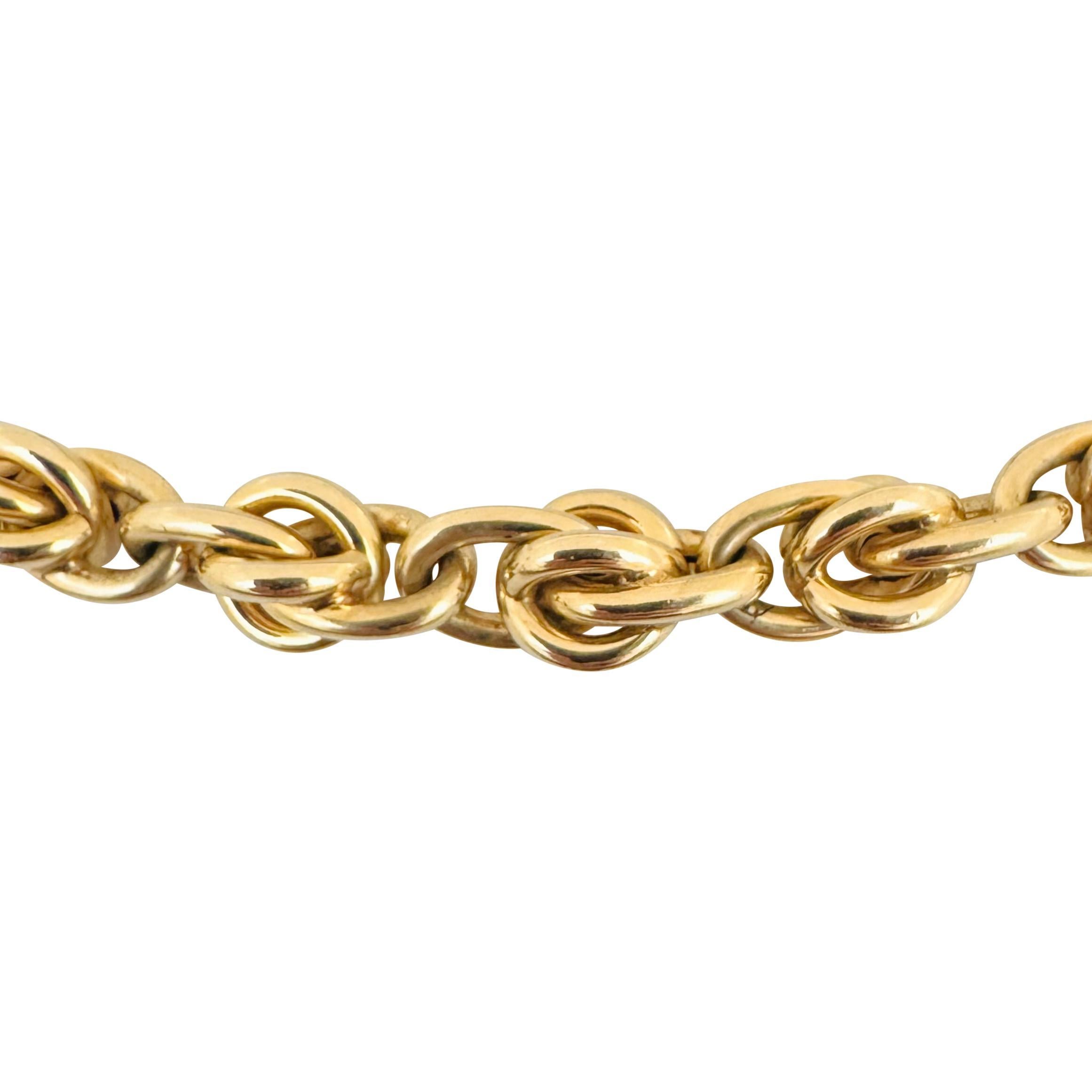 14k Yellow Gold 93g Heavy Long 8mm Fancy Cable Link Chain Necklace Italy 30