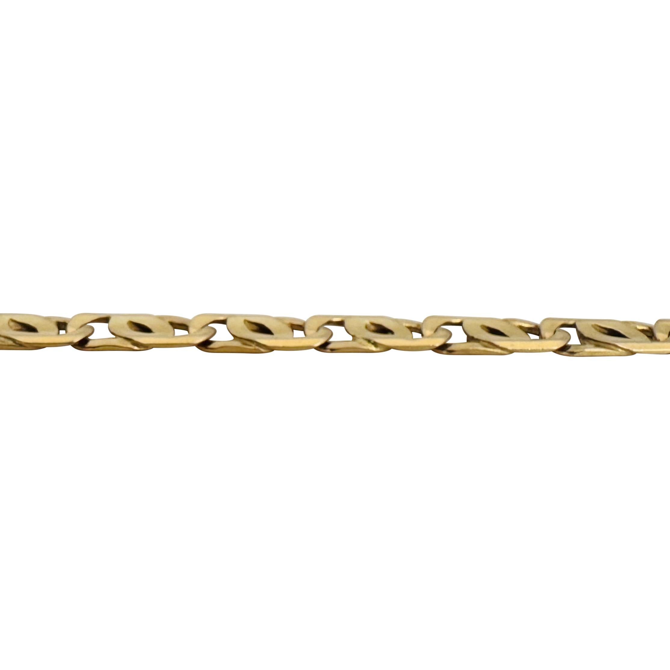 Women's 14k Yellow Gold 9.5g Solid Ladies 5mm Fancy Curb Link Bracelet Italy 7