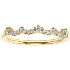 14K Yellow Gold Agnes Diamond Ring '1/16 Ct. Tw'