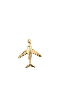 14K Yellow Gold Airplane Charm #16223