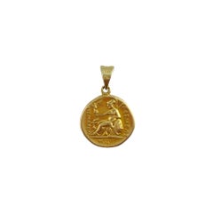 14K Yellow Gold Alexander the Great Pendant