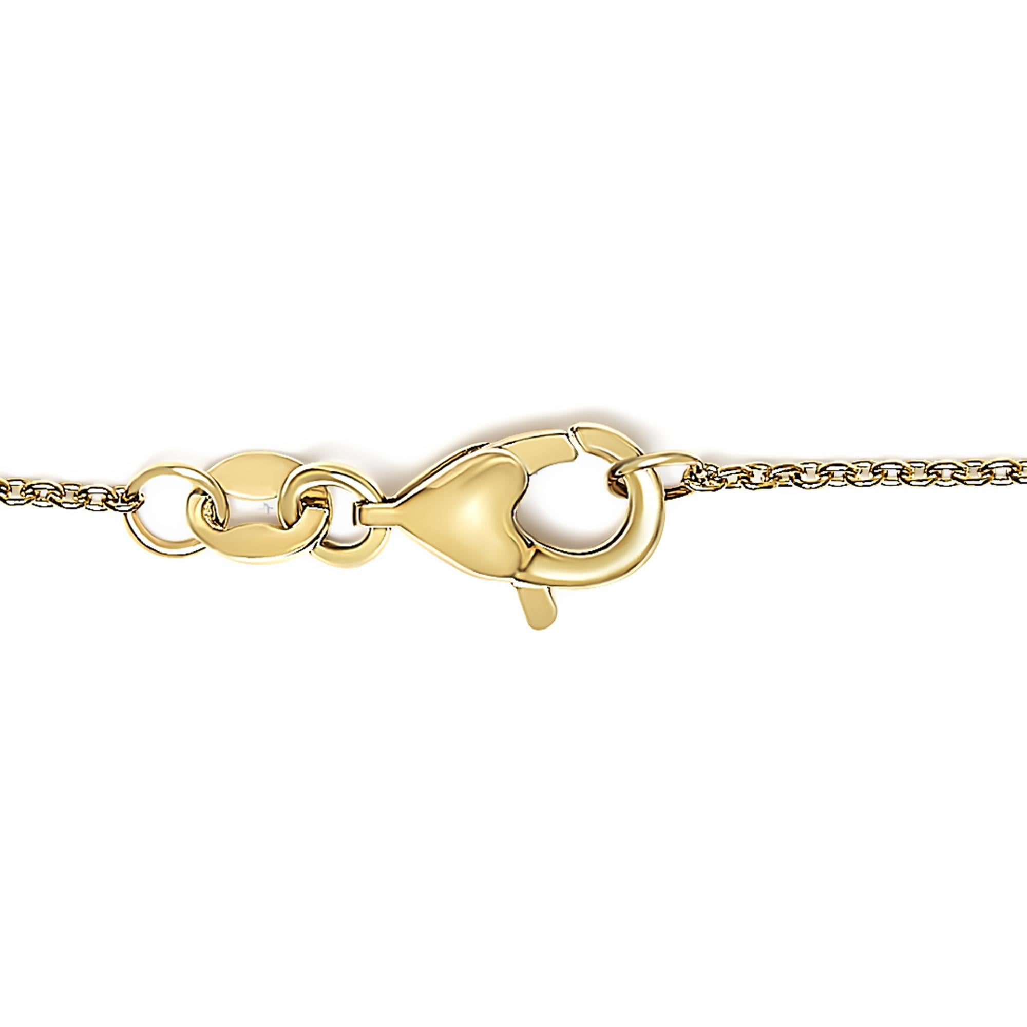 Verzaubern Sie Ihre Sinne mit diesem exquisiten Armband aus strahlendem 14-karätigem Gelbgold, das in feinster Handarbeit gefertigt wurde. Bei jeder Drehung Ihres Handgelenks fangen abwechselnd tiefrote Rubine und funkelnde weiße Diamanten das Licht
