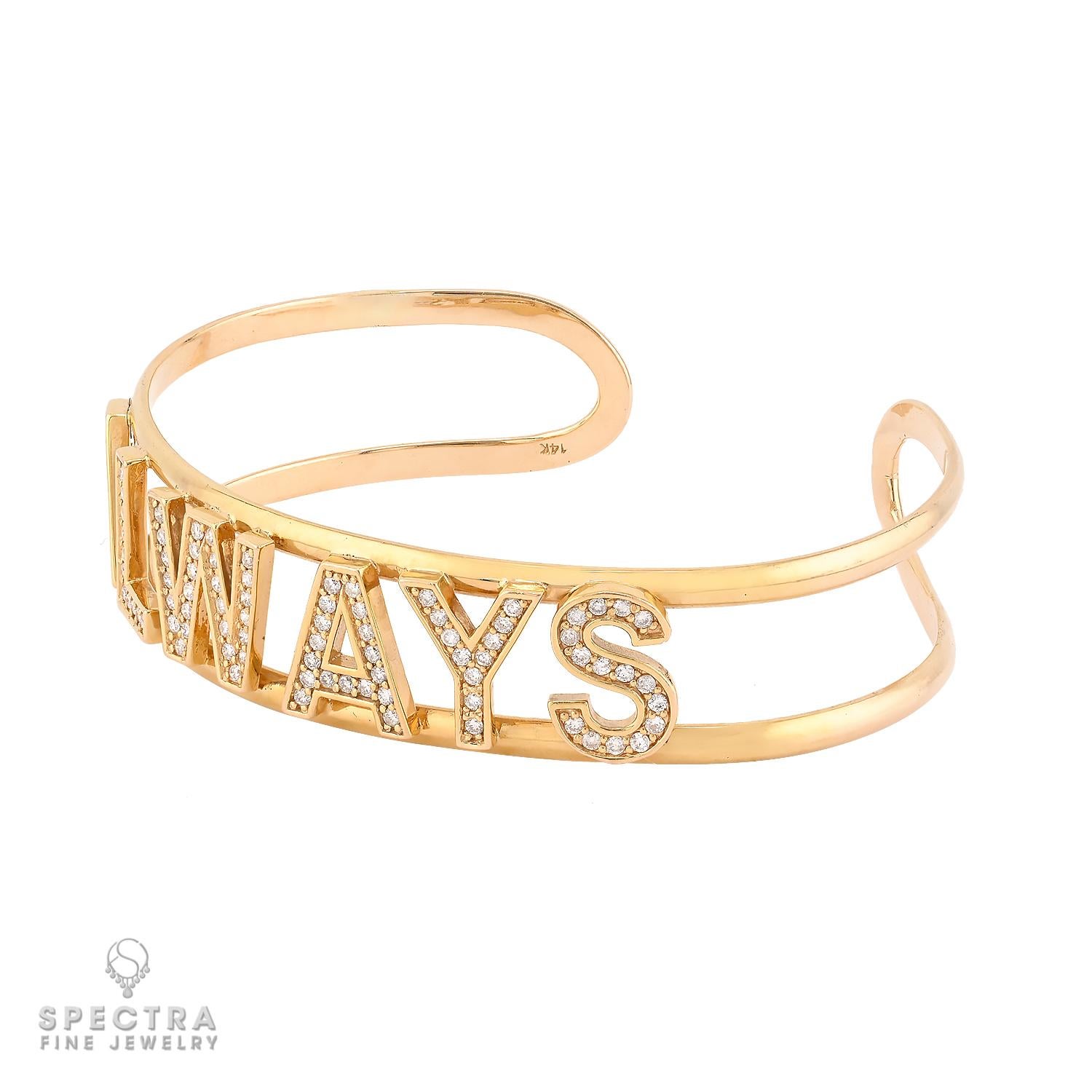 Dillo con un tocco di luce: questo braccialetto con la scritta 