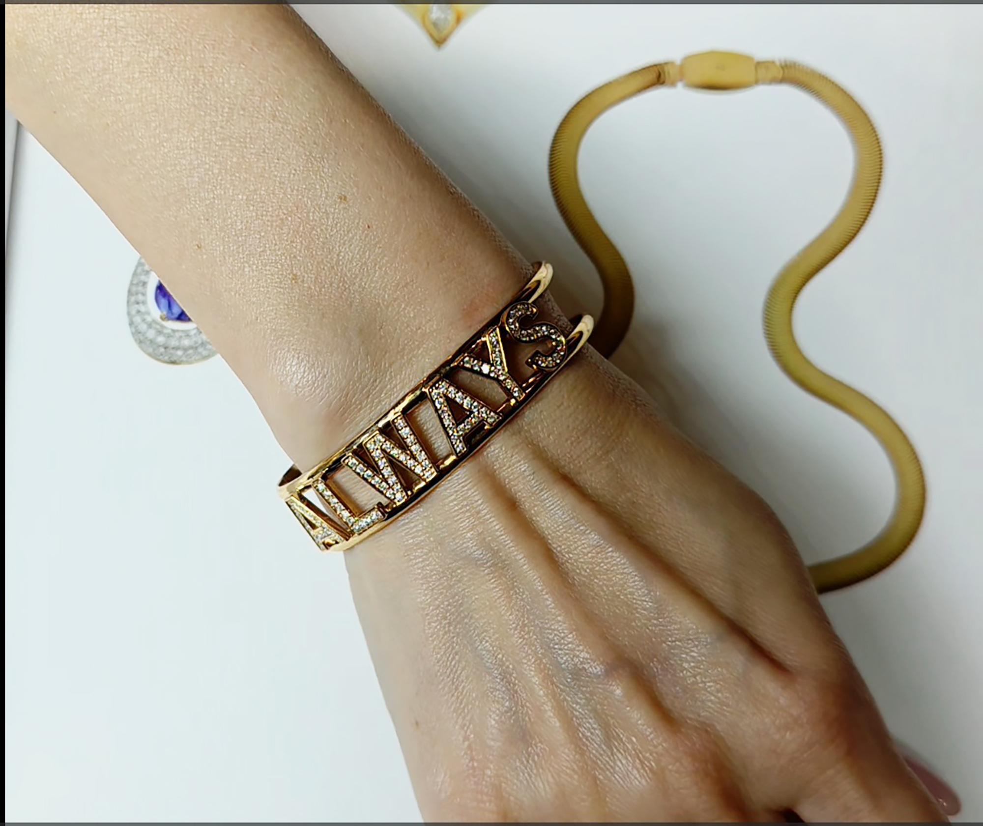 Taglio rotondo Bracciale con diamanti 