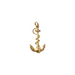 14K Yellow Gold Anchor Charm #16590