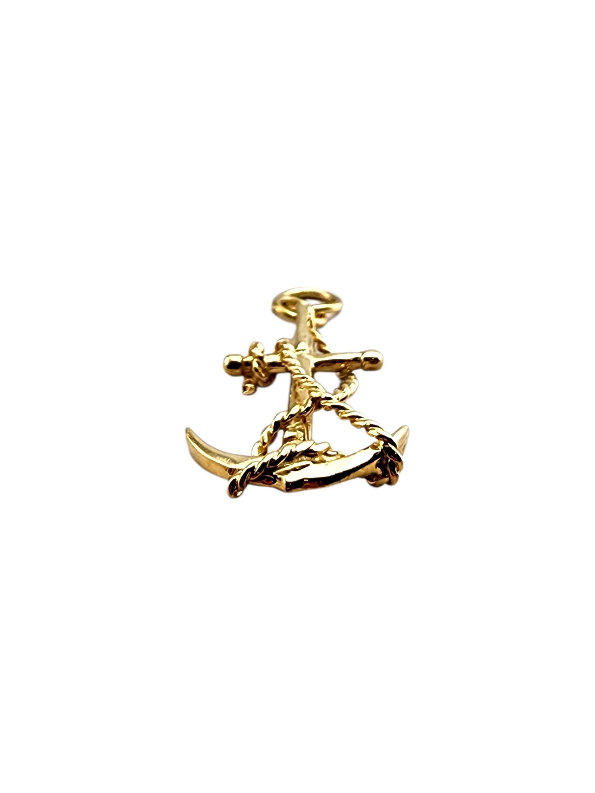 Donna Charm ad ancora in oro giallo 14K #22496 in vendita