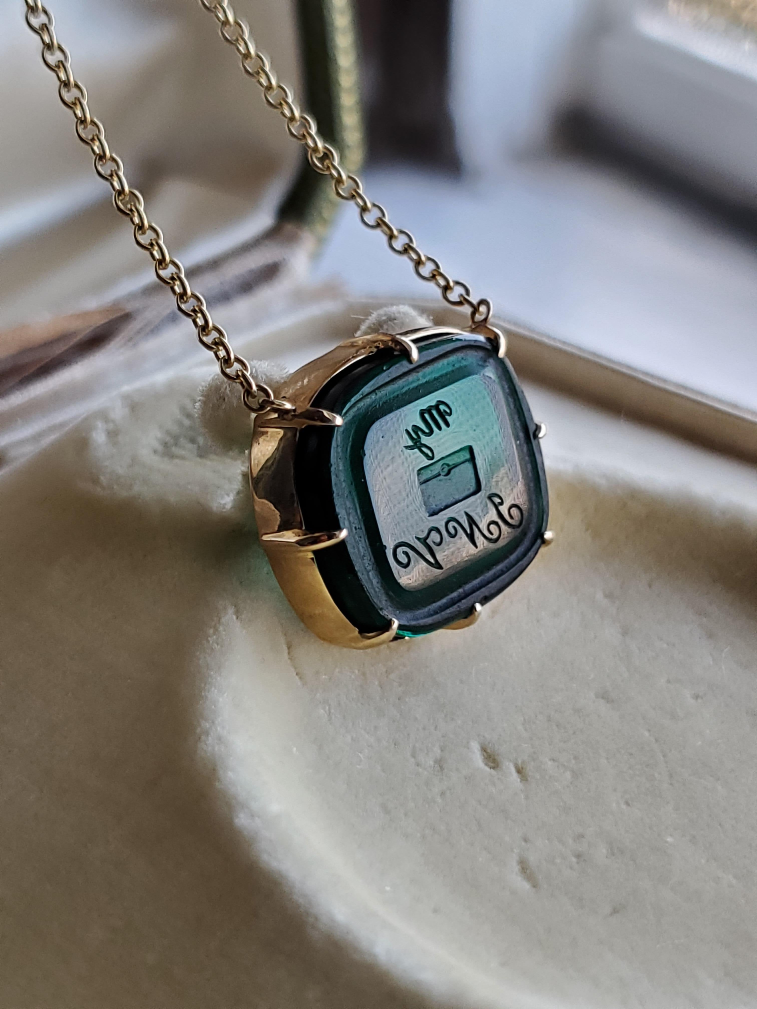 Contemporaneo Collana con sigillo 