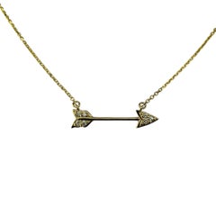 Collana Arrow in oro giallo 14K e diamanti #23190