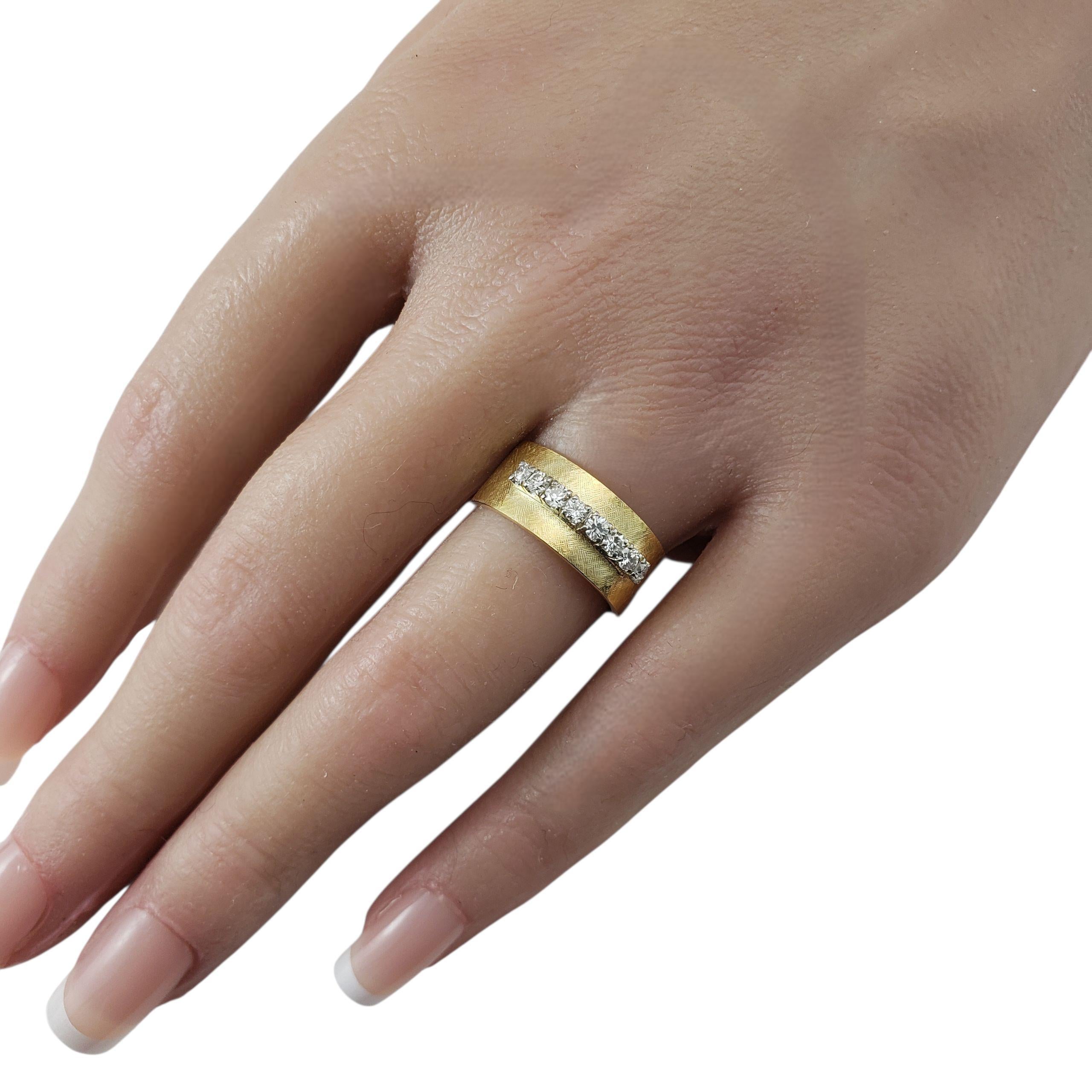 Bague en or jaune 14K et diamant Taille 7.25 #22471 en vente 2