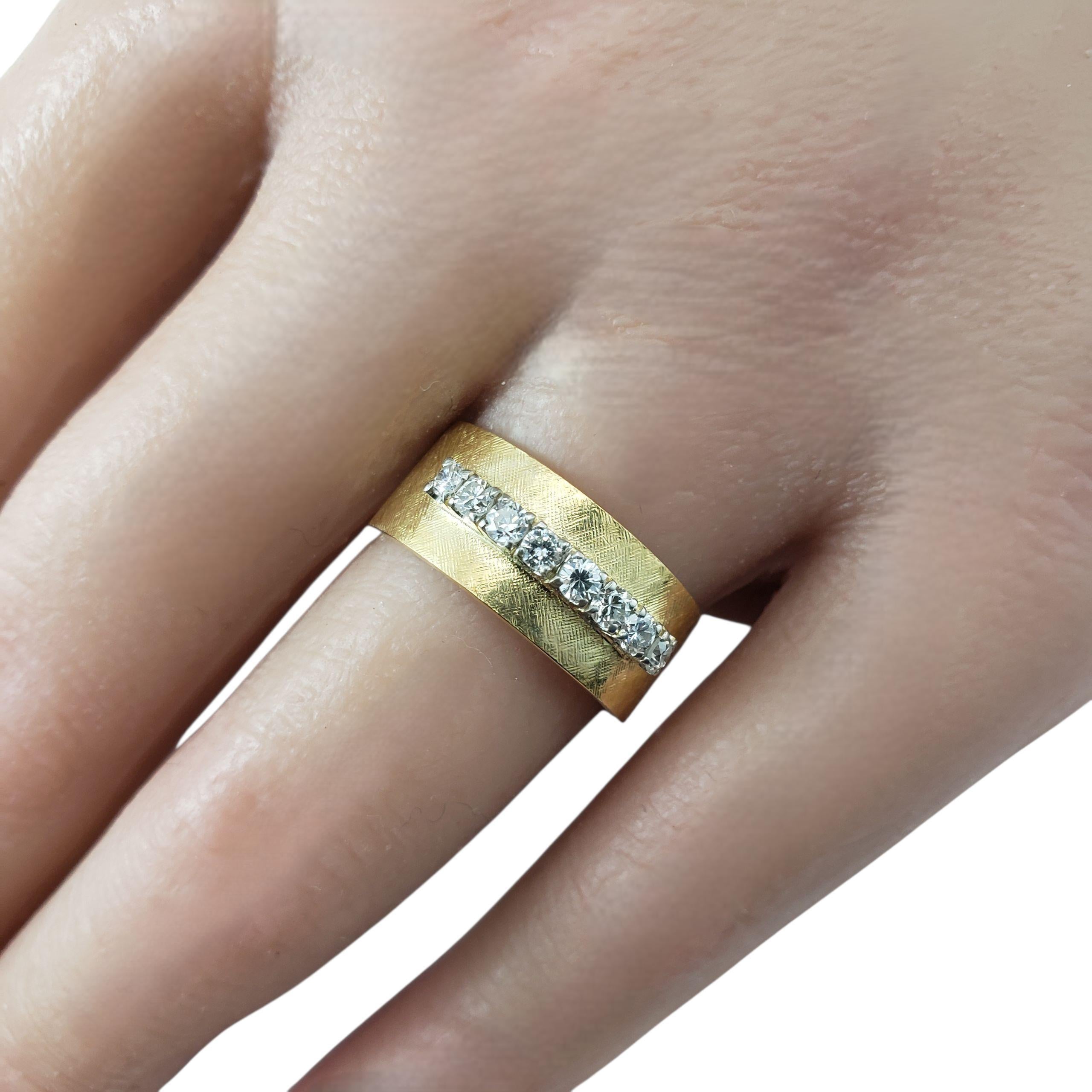 Bague en or jaune 14K et diamant Taille 7.25 #22471 en vente 3