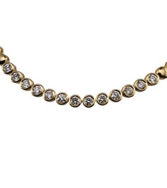 14K Yellow Gold and Diamond Bracelet #24365
