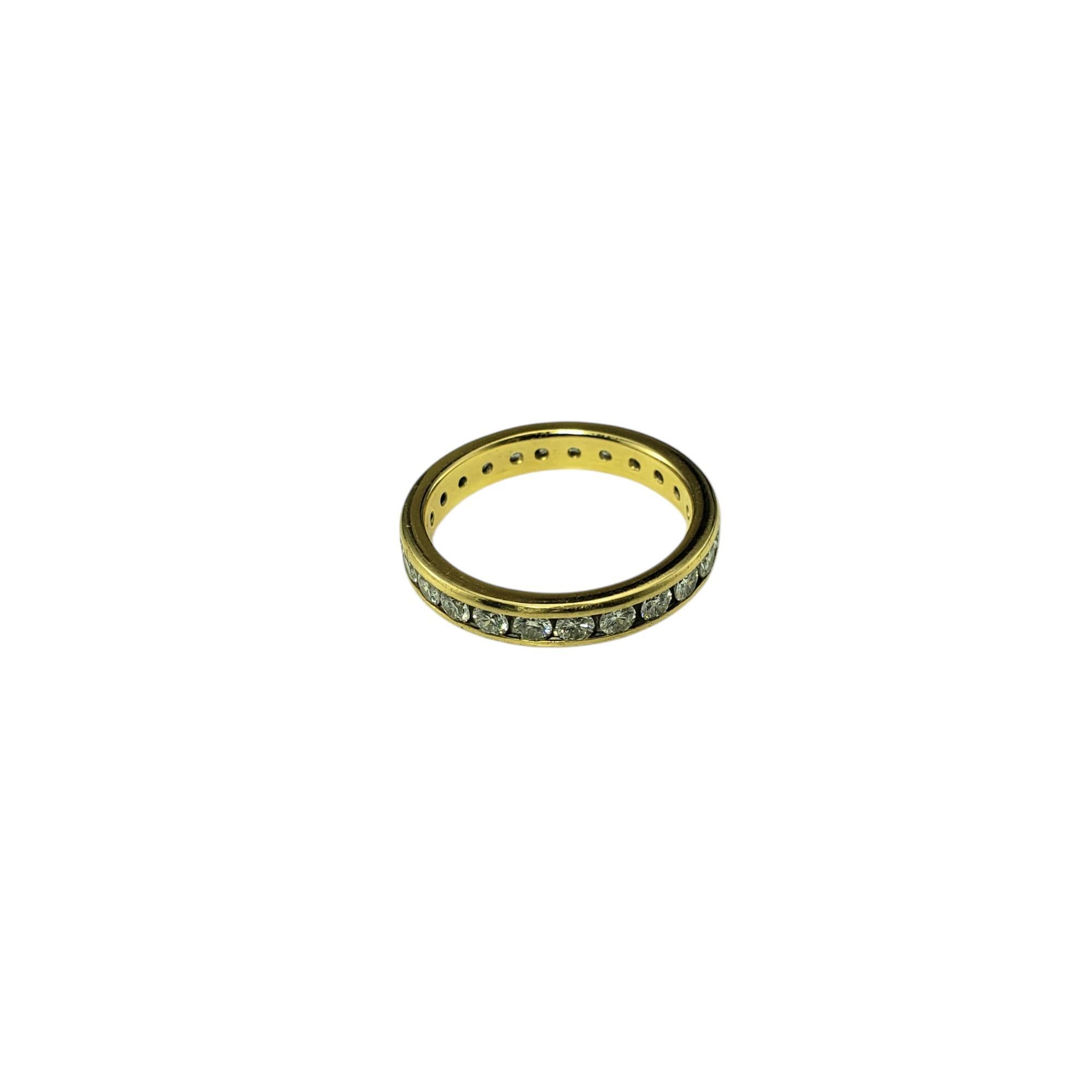 Brilliant Cut 14K Yellow Gold and Diamond Eternity Band Ring  #20503 For Sale