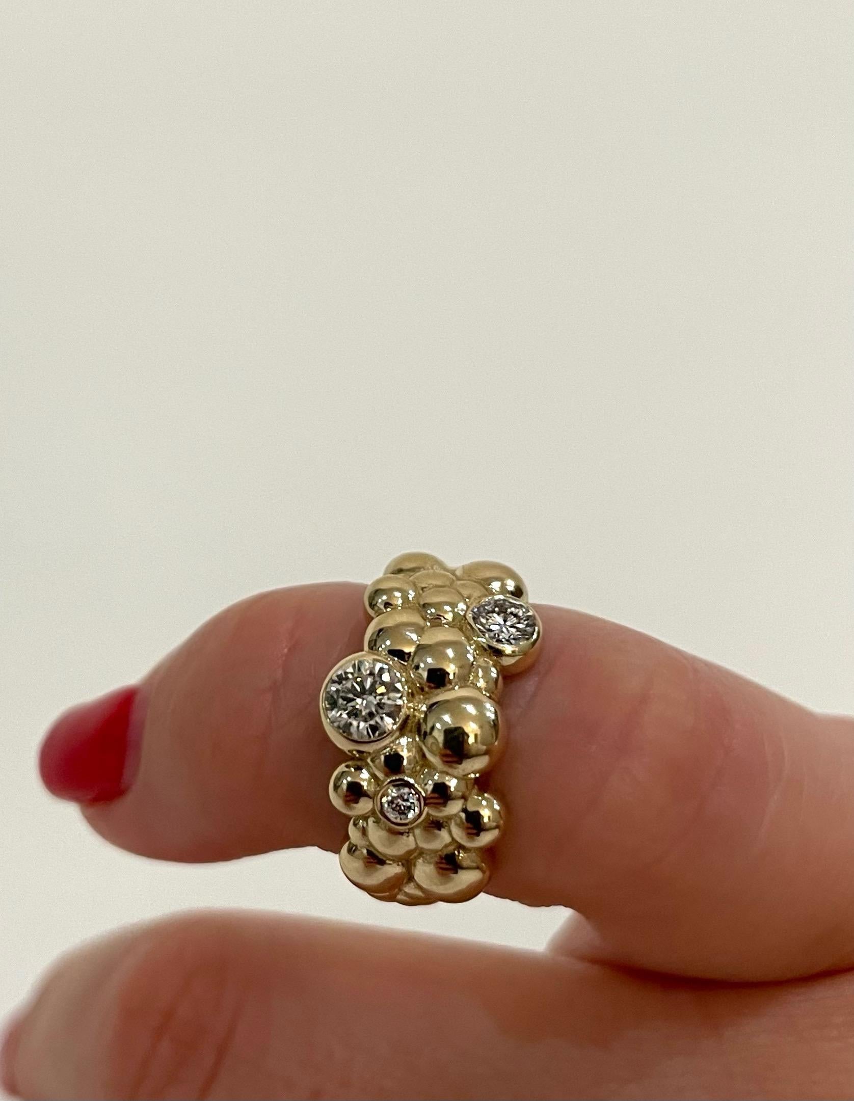 For Sale:  14k Yellow Gold and Diamond Ring 2