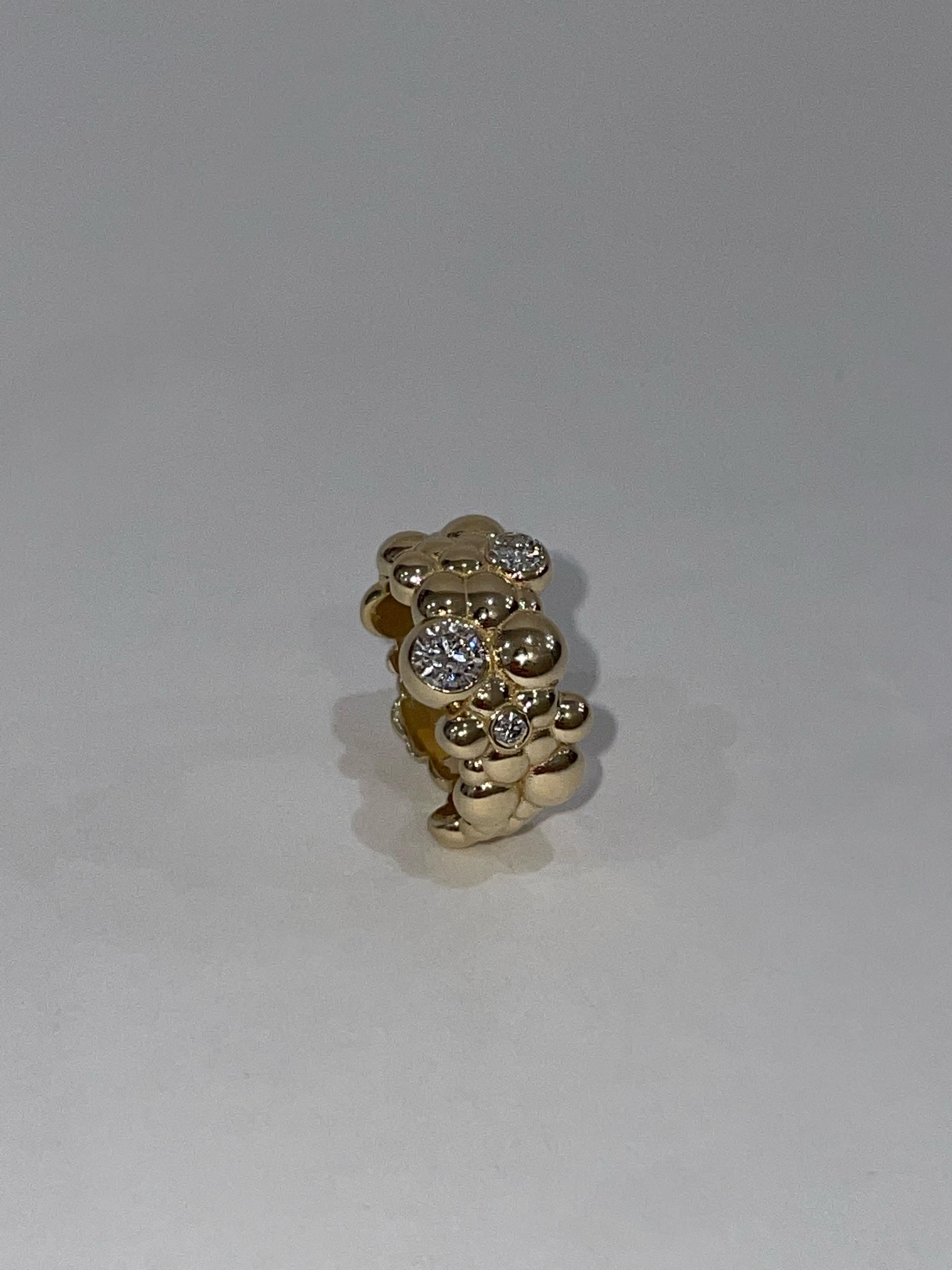 For Sale:  14k Yellow Gold and Diamond Ring 4
